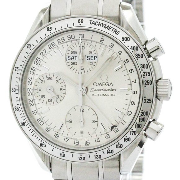 OMEGA Other - Polished OMEGA Speedmaster Triple Date Steel Automatic Watch 3523.30 BF575131